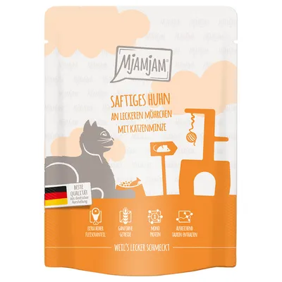 Mjamjam Cat Pollo & Zanahoria 125gr