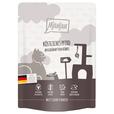 Mjamjam Cat Caballo & Calabaza Al Vapor 125gr