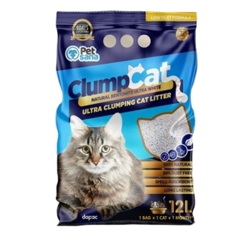 Arena Bentonita Natural Ultra Aglomerante para Gato 12L