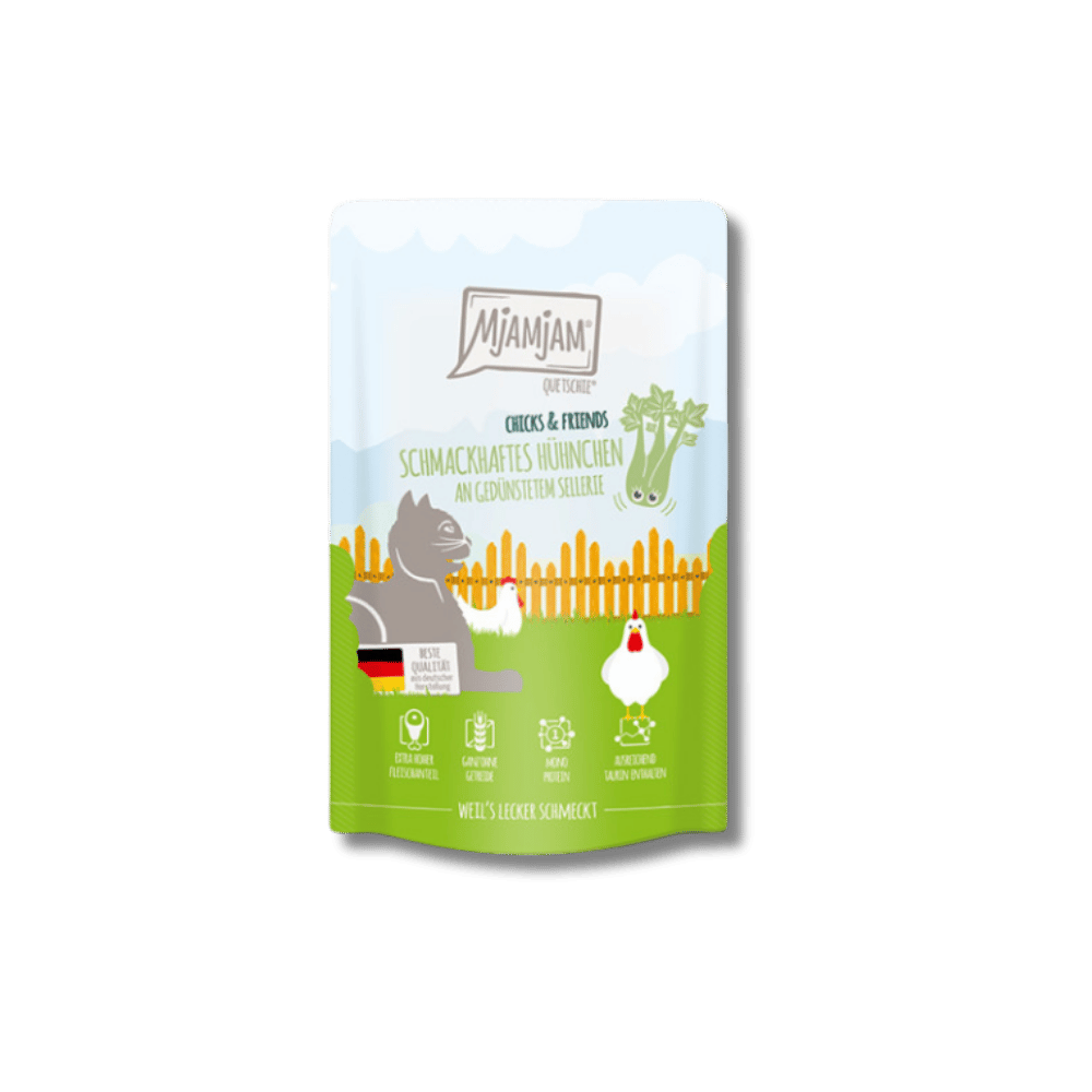 Mjamjam Cat Pollo & Apio 125gr