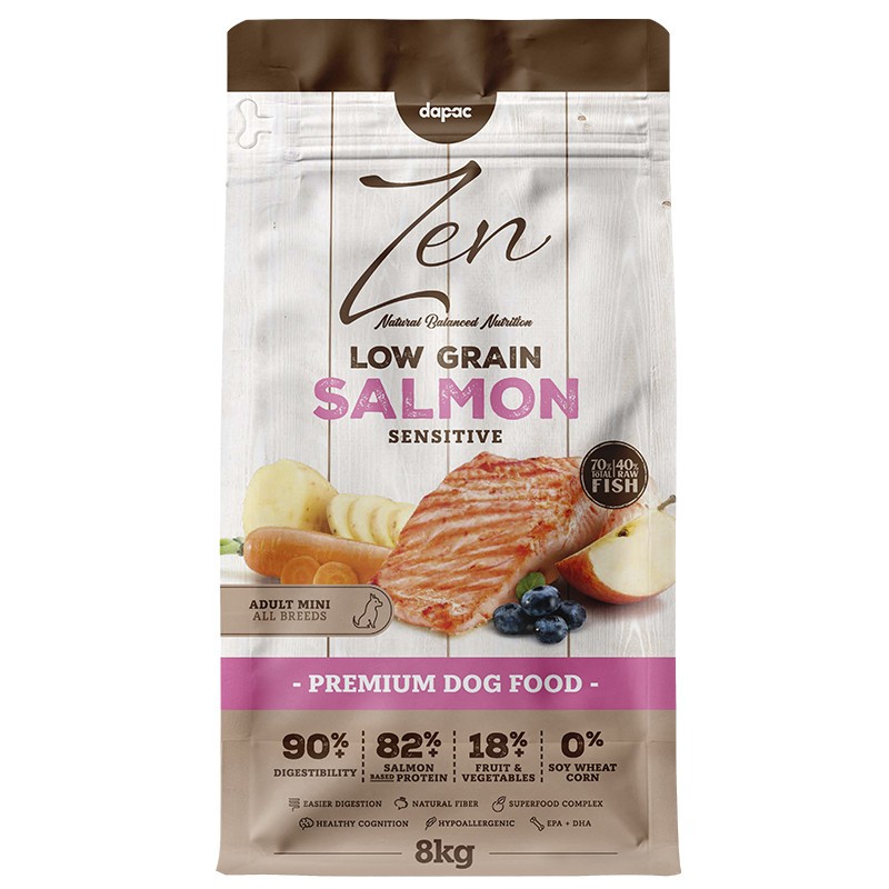 Zen Low Grain Adult Mini Salm贸n 8kg