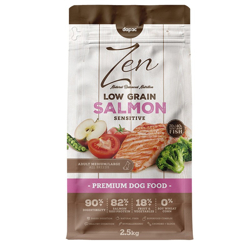 Zen Low Grain Adult Medium Large Salm贸n 2.5kg