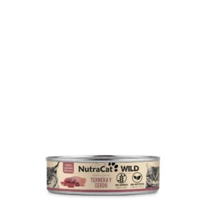 NutraCat Wild Ternera & Cerdo Lata 80gr