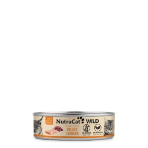 NutraCat Wild Pollo & Ternera Lata 80gr