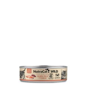 NutraCat Wild Salmón, Pollo & Ternera Lata 80gr