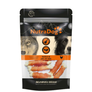 NutraDog Huesitos de Pollo con Calcio 100gr.