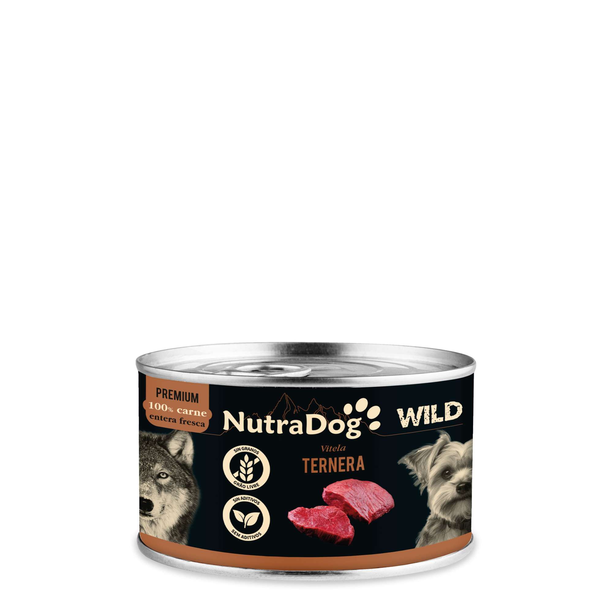 NutraDog Wild Ternera Lata 200gr