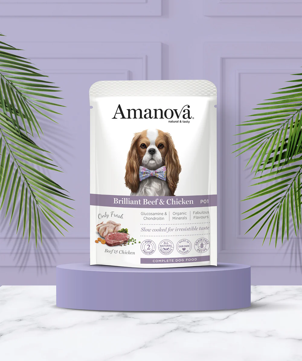 Amanova Pouch Adult Brilliant Ternera & Pollo P01
