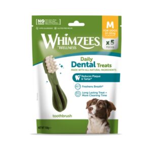 Whimzees Daily Dental Treats Talla- M 5und